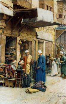 unknow artist Arab or Arabic people and life. Orientalism oil paintings  378